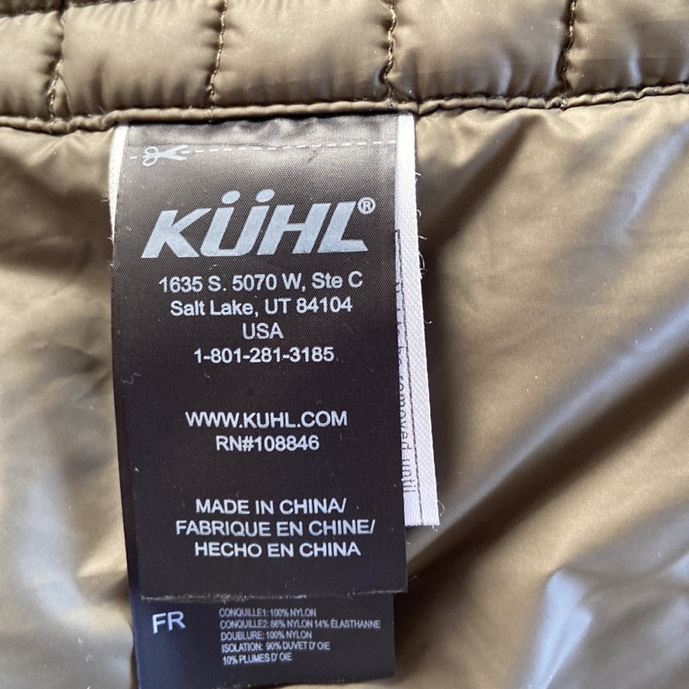 KUHL Lightweight Green Puffer Jacket - Picture 4 of 13